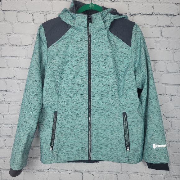 Free Country Size L Soft Shell Hooded Jacket - Picture 3 of 7
